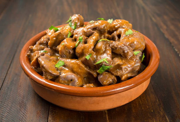 cómo preparar mollejas de pollo