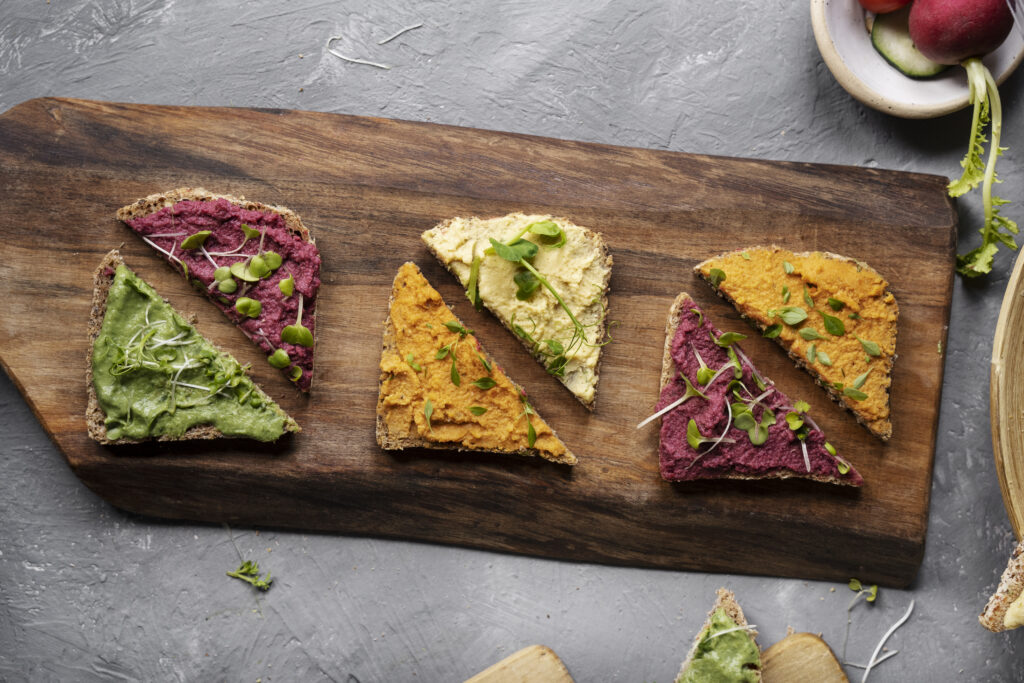 canapes veganos